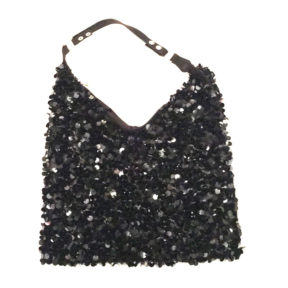 Big Buddha Black Sequin Purse